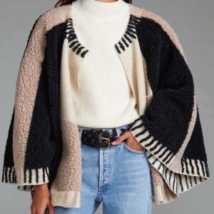 Anthropologie sweater cape EUC